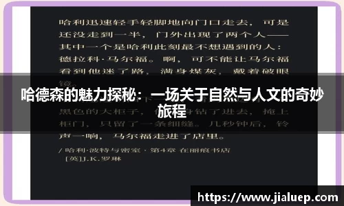 哈德森的魅力探秘：一场关于自然与人文的奇妙旅程